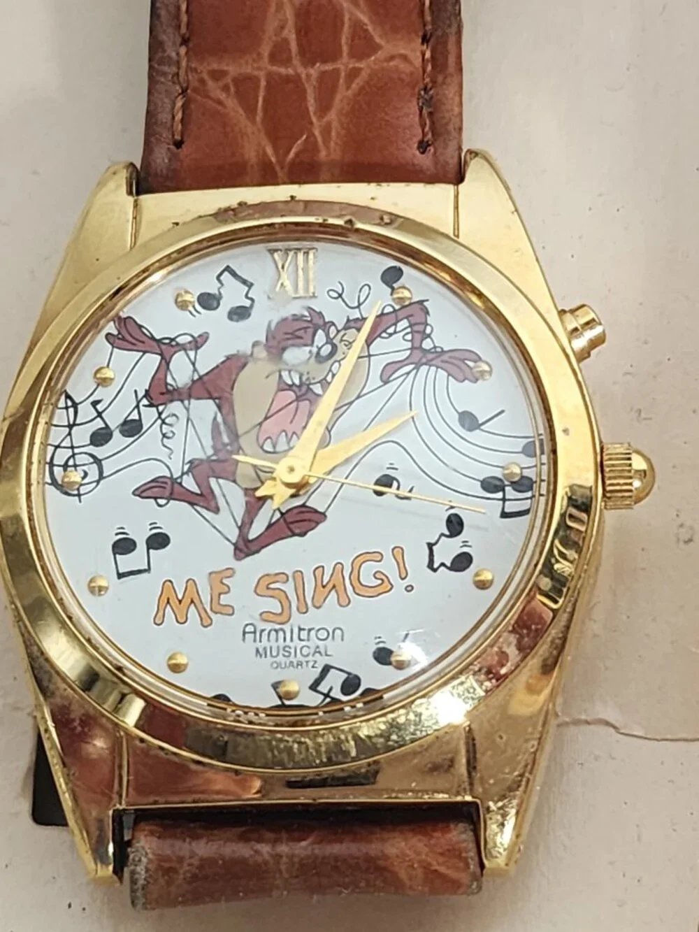 Looney Tunes Armitron Collectibles Musical Me Sing Tasmanian Devil Quartz Watch